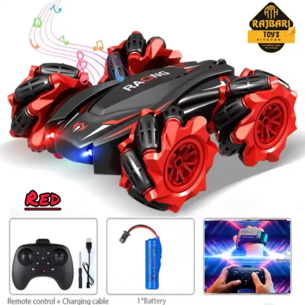 2.4Ghz Remote And Hand Control Re-Chargeable Stunt Car Toy - Image 3