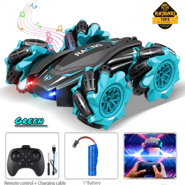 2.4Ghz Remote And Hand Control Re-Chargeable Stunt Car Toy - Image 2